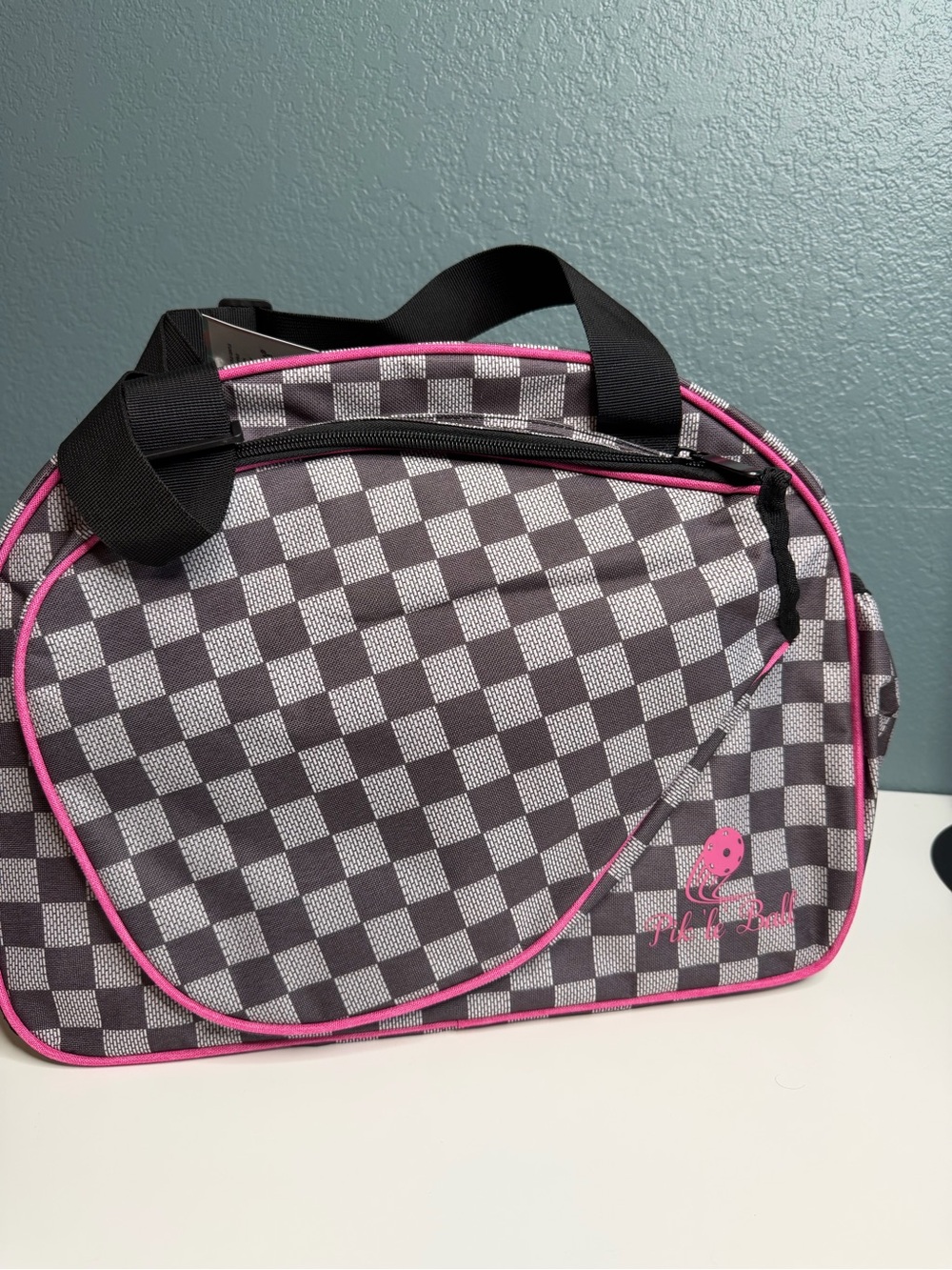 Pik’le’Ball Sport Premium Women’s Pickleball Bag
Black & White Checkered • NWT - Picture 7 of 8